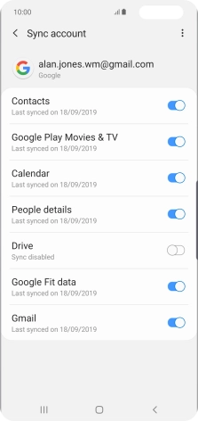 Press the Home key to return to the home screen.