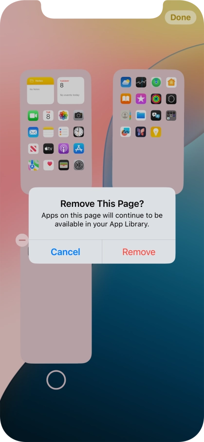 Press Remove. Press Remove.