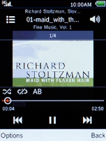 Press Navigation key up to turn up the volume.