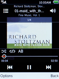 Press Navigation key up to turn up the volume.