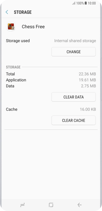 Press CLEAR CACHE.