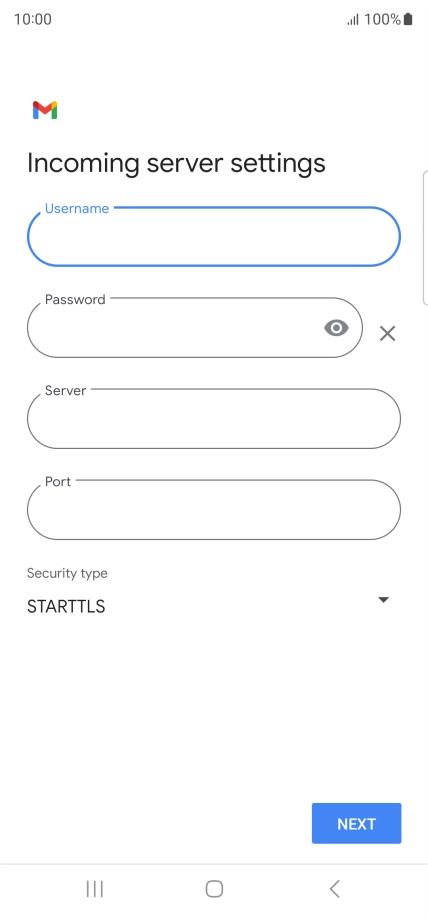Press the field below 