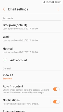 Press the required account. Press the required account.