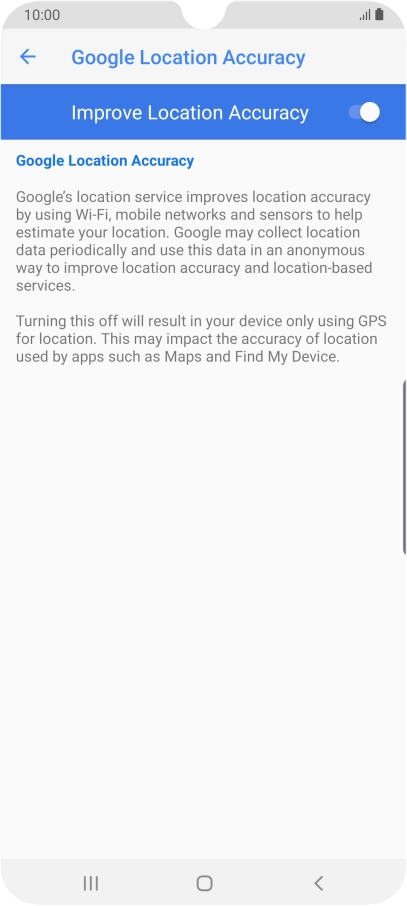 If you press the indicator next to 