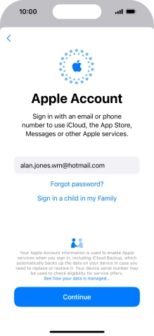 Press Continue. Press Continue.