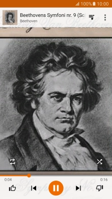 Press arrow right to go to the next audio file.