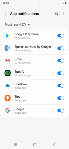 Press the drop down list.