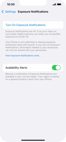 Press Turn On Exposure Notifications. Press Turn On Exposure Notifications.