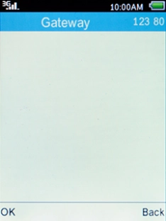 Key in 10.24.59.200 and press the Left selection key.