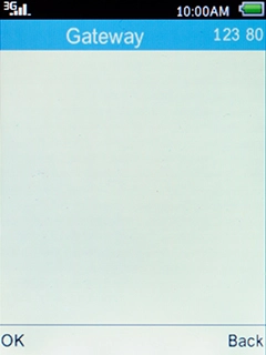 Key in 10.24.59.200 and press the Left selection key.