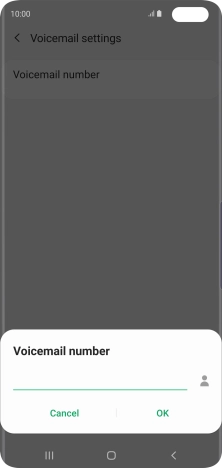 Key in (prefix) 5 (your phone number) and press OK.