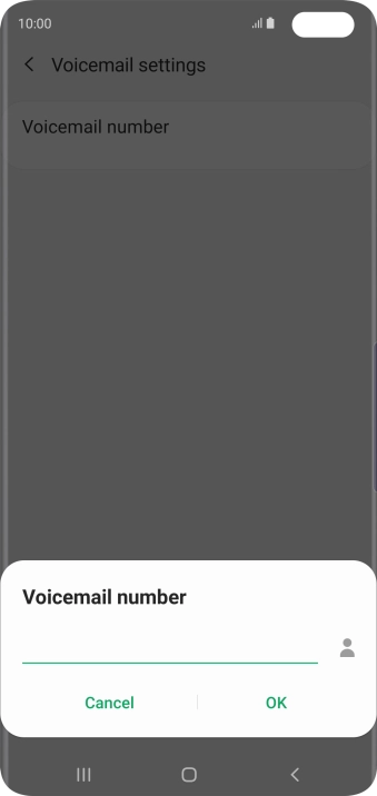 Key in (prefix) 5 (your phone number) and press OK.