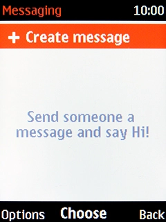 Select + Create message.