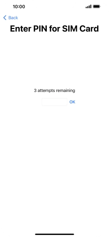 If your SIM is locked, key in your PIN and press OK.