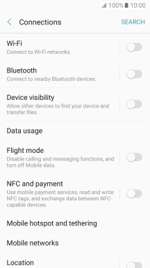 Press Mobile networks.
