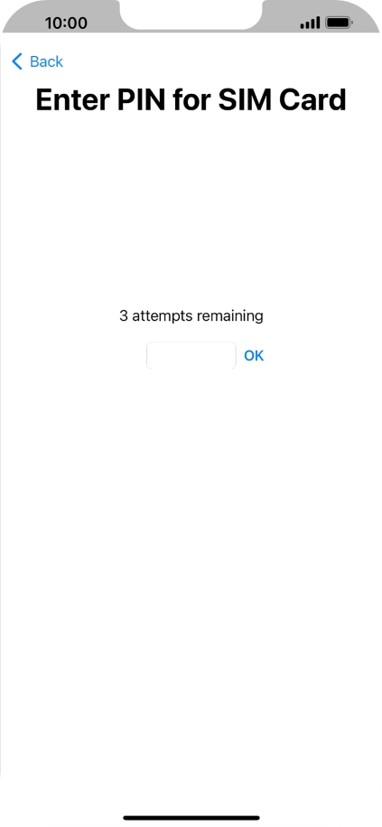 If your SIM is locked, key in your PIN and press OK.