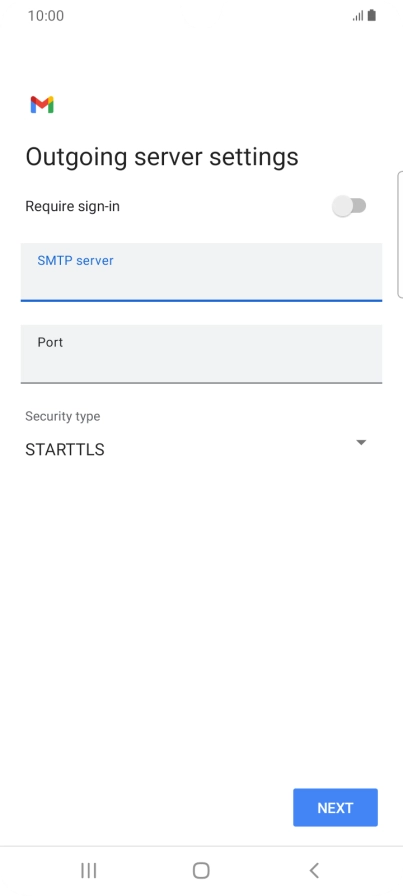 Press the field below 