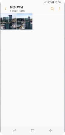 Press and hold the required picture or video clip.