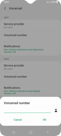Key in (prefix) 5 (your phone number) and press OK.
