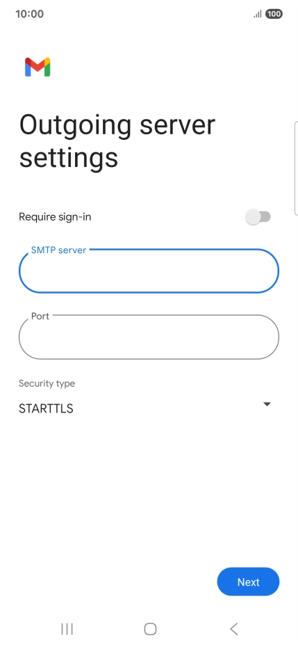 Press the field below 