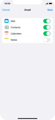 If this screen is displayed, you email account has been recognised and set up automatically. Follow the instructions on the screen to key in more information and finish setting up your phone.