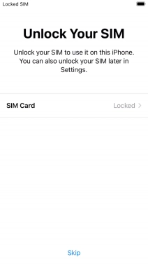 Press SIM Card.