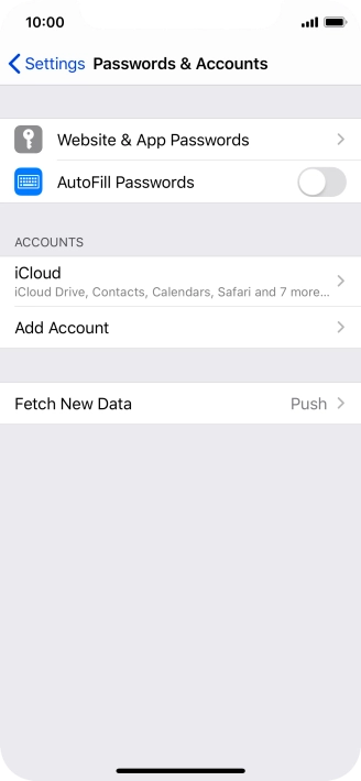Press Add Account. Press Add Account.