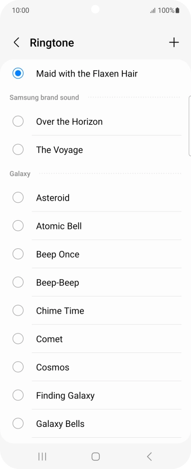 Press the Home key to return to the home screen.