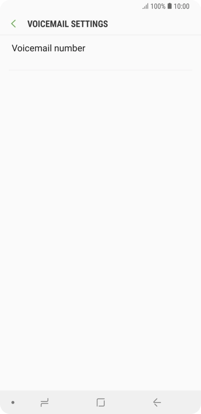 Press Voicemail number.