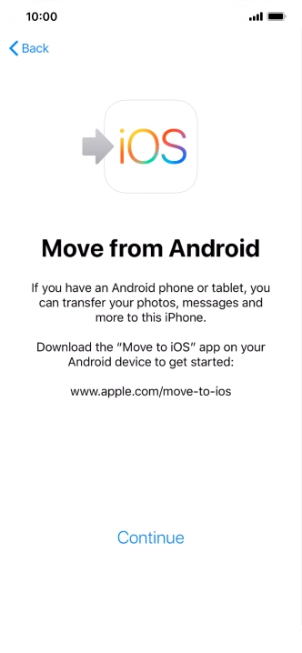 To transfer content to your phone, you need to install the app To transfer content to your phone, you need to install the app