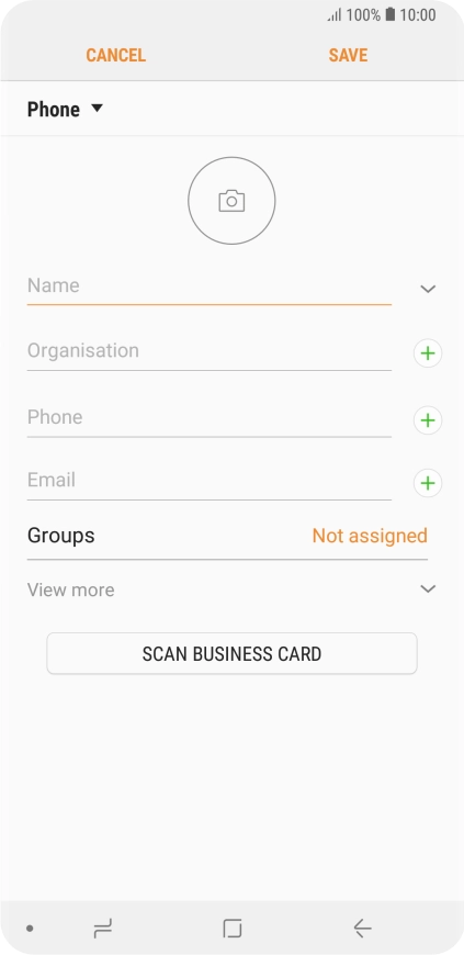 Press the address book drop down list. Press the address book drop down list.