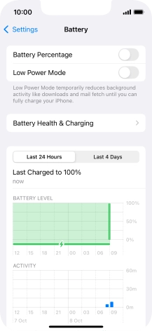 Press Battery Health & Charging.