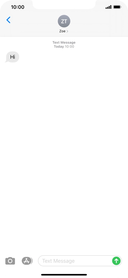 Slide your finger upwards starting from the bottom of the screen to return to the home screen.