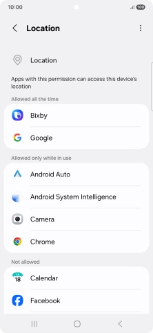 Press the required app.