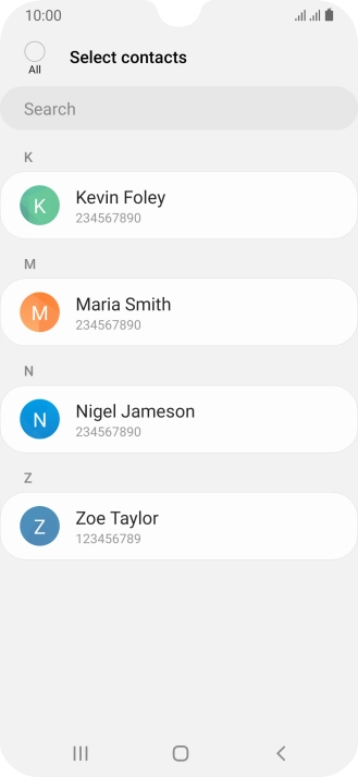 Press the field above 