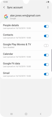 Press the Home key to return to the home screen.