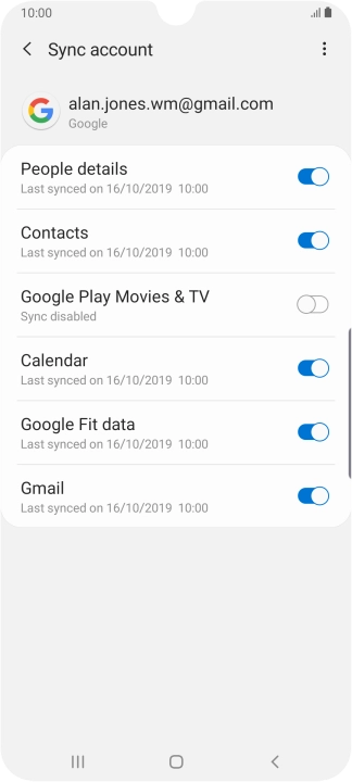 Press the Home key to return to the home screen.