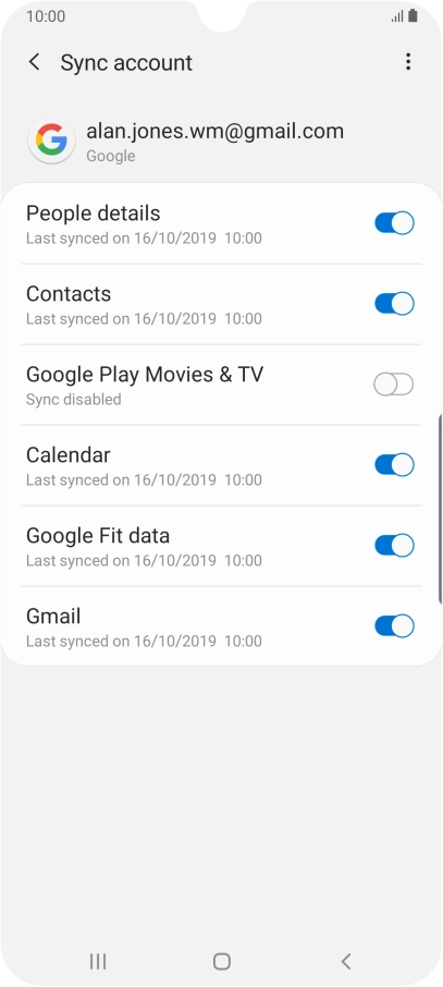 Press the Home key to return to the home screen.