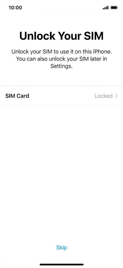 Press SIM Card.