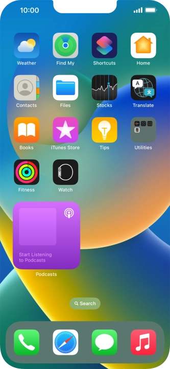 If you're using a Widget Stack: slide up or down on the stack to select the required widget. If you're using a Widget Stack: slide up or down on the stack to select the required widget.
