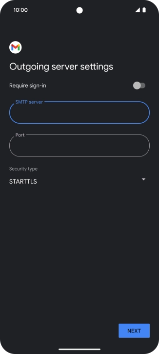 Press the field below 