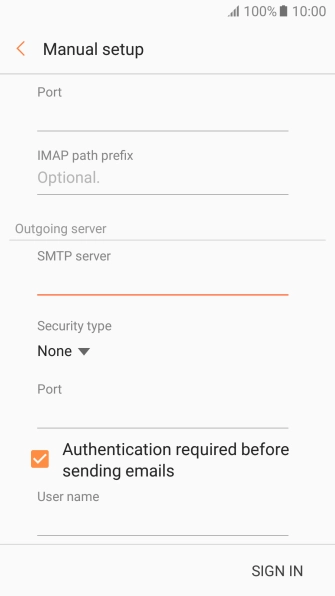 Press the drop down list below 