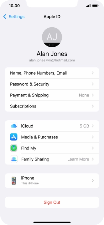 Slide your finger upwards starting from the bottom of the screen to return to the home screen.