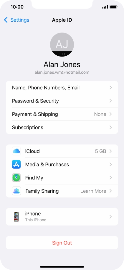 Slide your finger upwards starting from the bottom of the screen to return to the home screen.