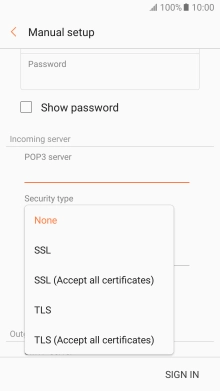Press None to turn off the function.