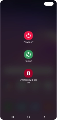 Press Power off. Press Power off.