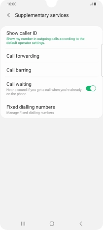 Press Show caller ID.