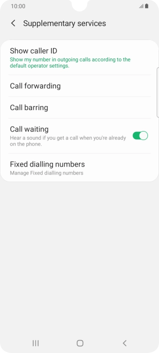 Press Show caller ID.