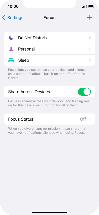 Press Do Not Disturb.