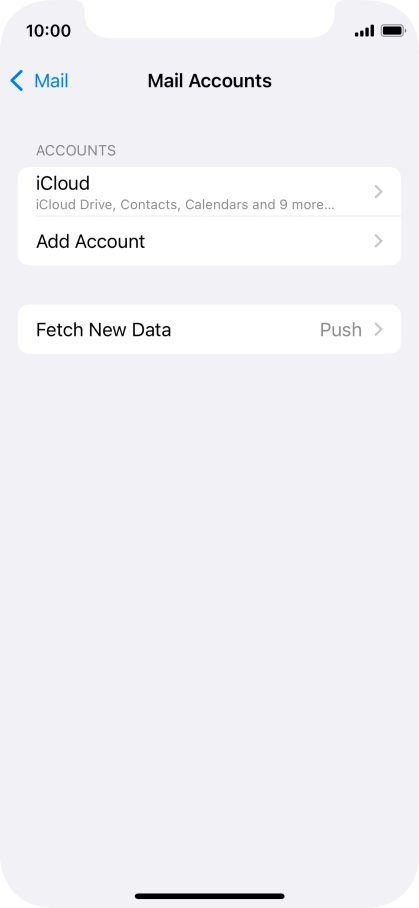 Press Add Account. Press Add Account.